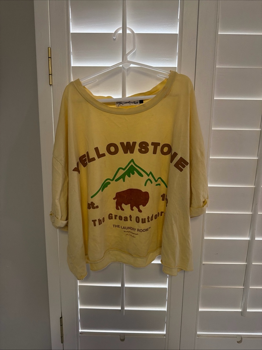 The Laundry Room Yellow Yellowstone Graphic Pullover
